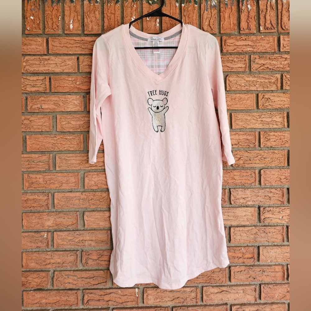Rene Rofe 3/4 Sleeve FREE HUGS Koala Cotton Nightshirt